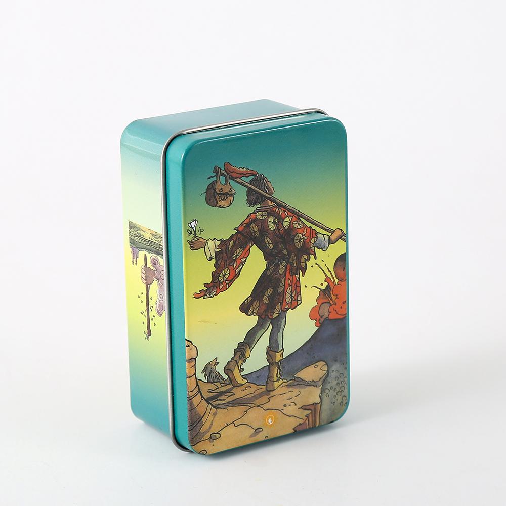 Tarot Deck With Guidebook - ไพ่ทาโรต์วิสัยทัศน์ใหม่10*6ซมในกระป๋อง