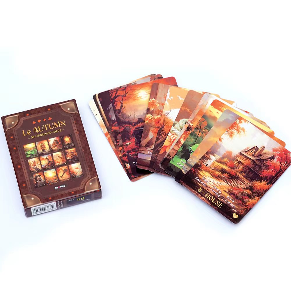 Tarot Deck With Guidebook - เลนอร์มานด์ ทาร์อ็อต ดีค ลี ออทัมน์ คอลเลคชั่นสำหรับการทำนายดวงชะตาและการทำนายดวงชะตา