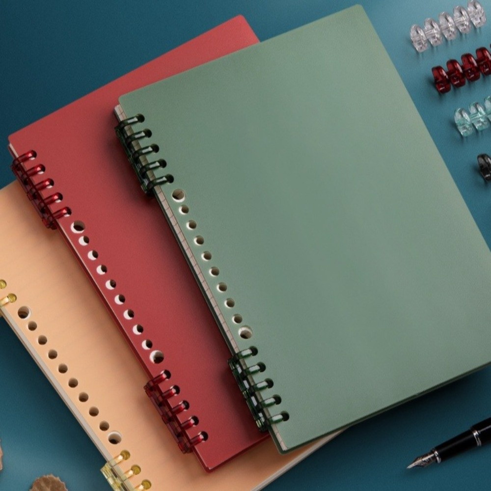 Blank Sheet Music Notebook - สมุดโน้ตแบบมีปก A5/B5 ทนทาน สีวินเทจ สมุดโน้ตแบบมีเส้น ถอดประกอบได้
