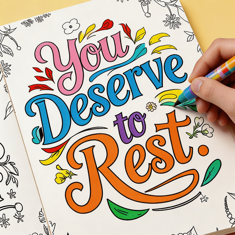 Adult Coloring Book Stress Relief - สมุดระบายสีเพื่อสุขภาพจิตสำหรับผู้ใหญ่ หน้าระบายสีลายดอกไม้สร้างแรงบันดาลใจ สมุดกิจกรรมศิลปะเพื่อผ่อนคลายและคลายเครียด