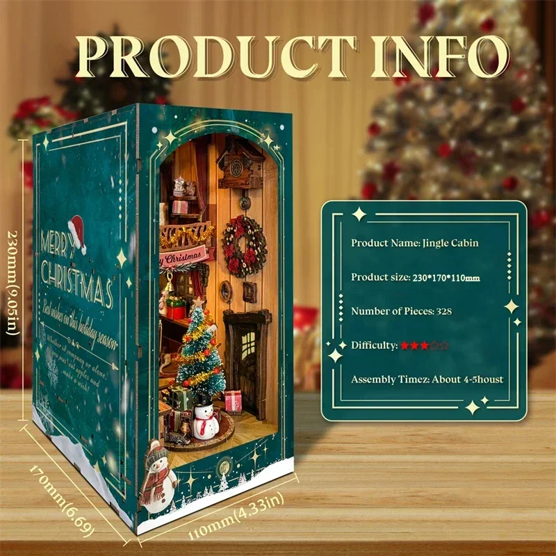 ชุดประกอบชั้นวางหนังสือไม้ DIY - Diy Wooden Book Nook Kit Shelf Insert บทวิจารณ์และราคา