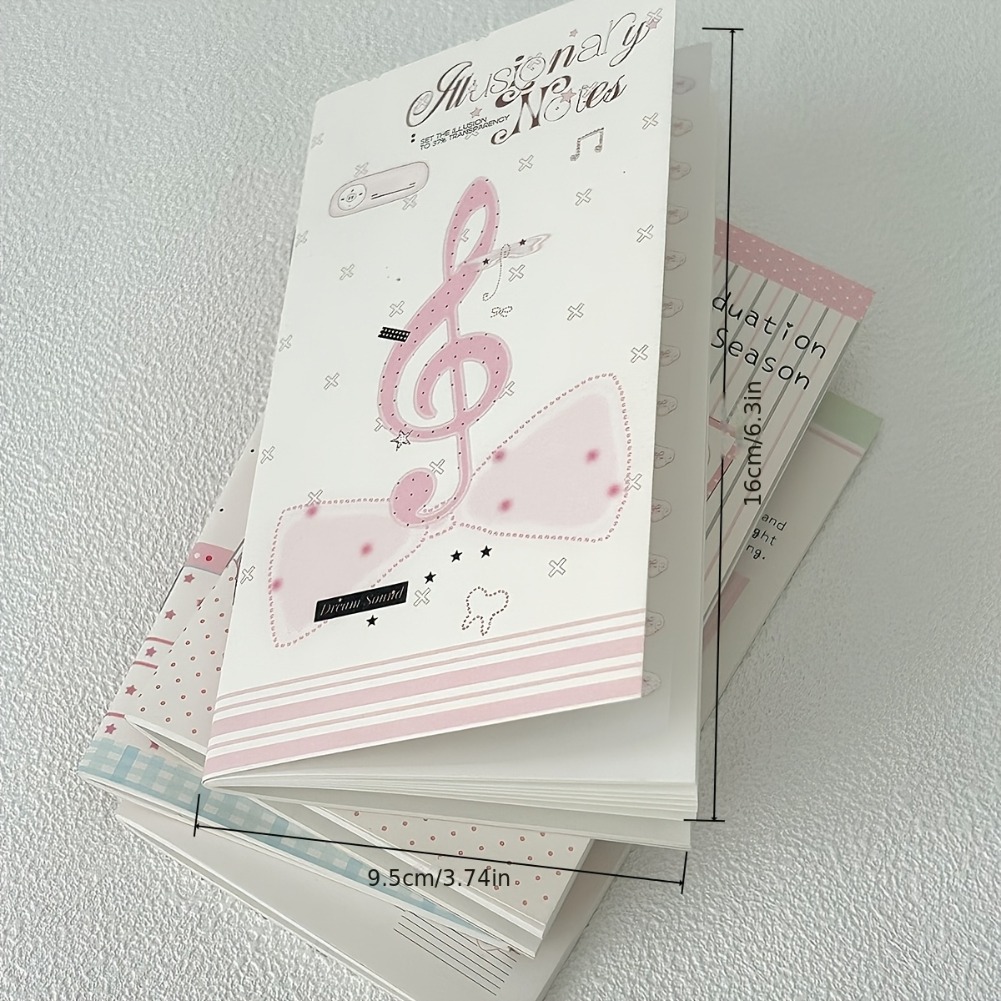 สมุดโน้ตดนตรีพกพาสไตล์เกาหลี A - Blank Sheet Music Notebook บทวิจารณ์และราคา