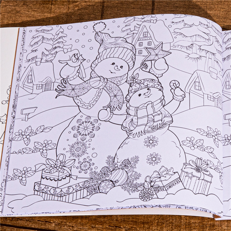 Magical สมุดระบายสีฤดูหนาวผ่อน - Adult Coloring Book Stress Relief บทวิจารณ์และราคา