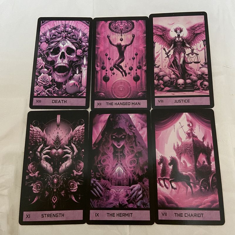 ไพ่ทาโรต์กอธิคสีชมพู 78 ใบ ภาษ - Tarot Deck With Guidebook บทวิจารณ์และราคา