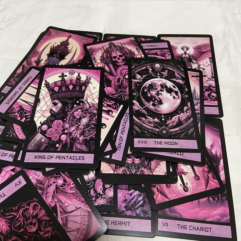 ไพ่ทาโรต์กอธิคสีชมพู 78 ใบ ภาษ - Tarot Deck With Guidebook บทวิจารณ์และราคา