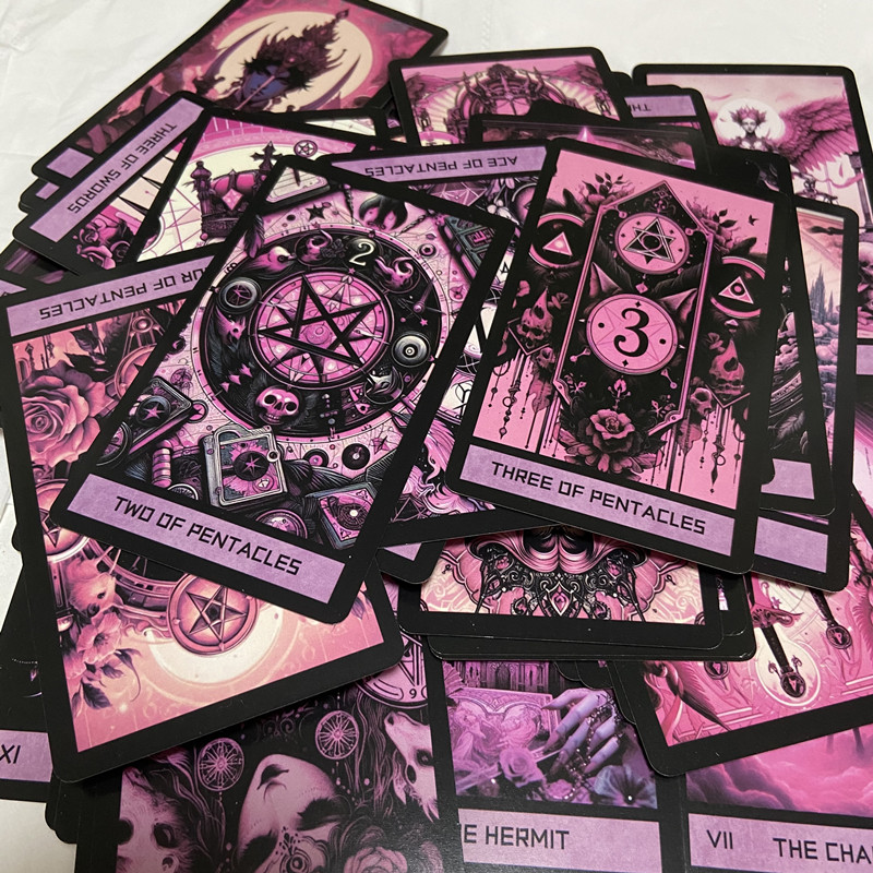 ไพ่ทาโรต์กอธิคสีชมพู 78 ใบ ภาษ - Tarot Deck With Guidebook บทวิจารณ์และราคา