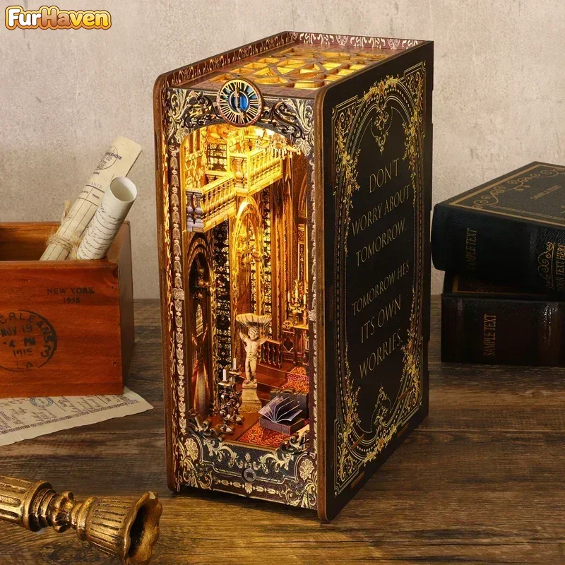 ชุดประกอบชั้นวางหนังสือไม้ DIY - Diy Wooden Book Nook Kit Shelf Insert บทวิจารณ์และราคา