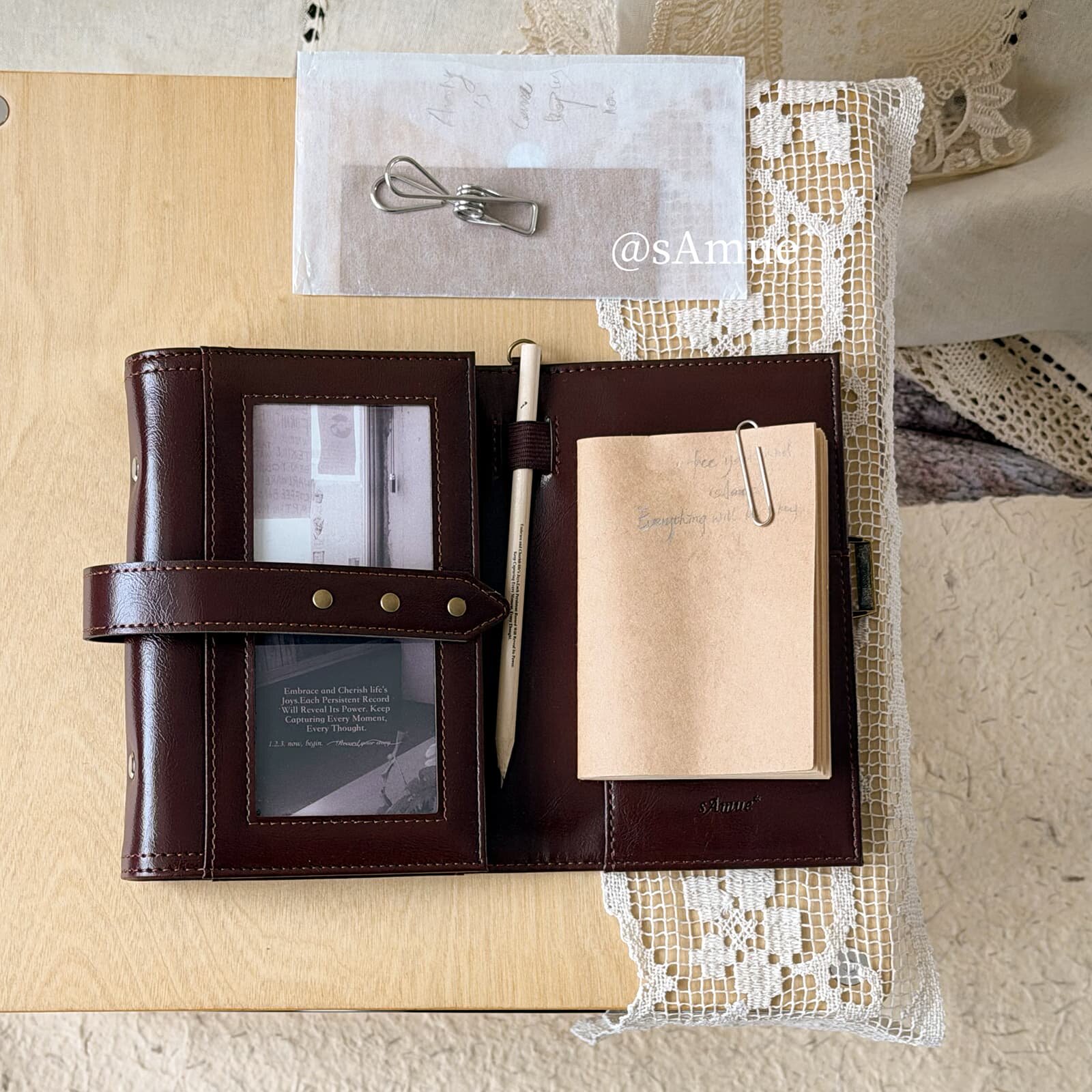 สมุดโน้ตหนังแบบเติมได้ รุ่นวิน - Vintage Leather Journal Notebook บทวิจารณ์และราคา