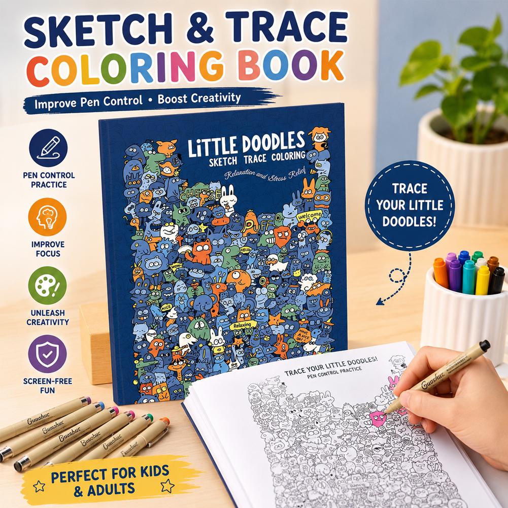 สมุดระบายสีฝึกวาดเส้น ฝึกควบคุ - Adult Coloring Book Stress Relief บทวิจารณ์และราคา