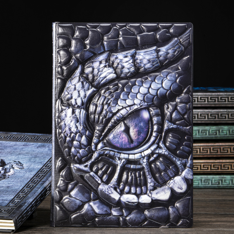 สมุดโน้ต A5 ลายมังกรนูน 3 มิติ - Vintage Leather Journal Notebook บทวิจารณ์และราคา